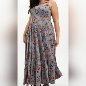 Torrid gray maxi sundress